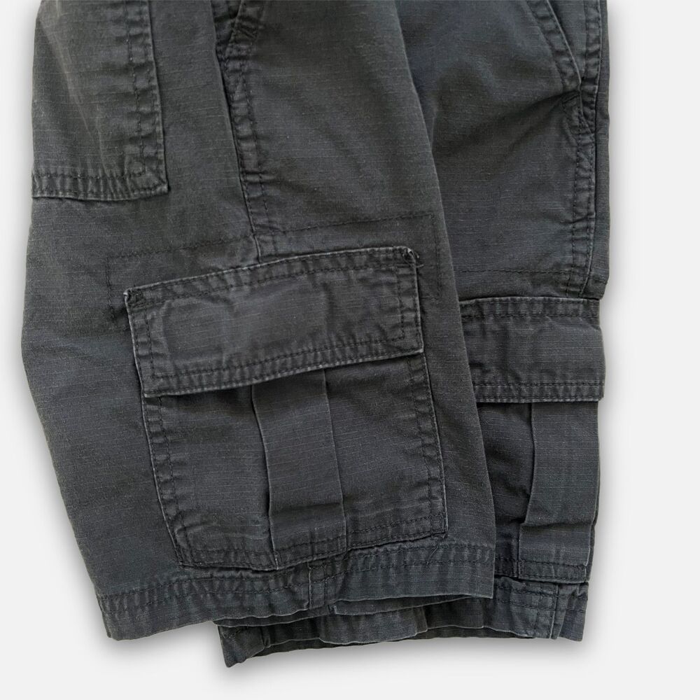 Childrens Place Boys Size 6 Washed Black Adjustable Uniform Pull on Cargo Shorts - Picture 3 of 6
